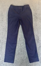 Counterparts Chino Pants Women's 6 Blue Stretch Slash Pockets Curvy Fit Slim