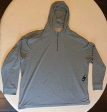 Johnnie-O Slaton Performance 1/4 Zip Hoodie Lake 4XB Big and Tall NWT