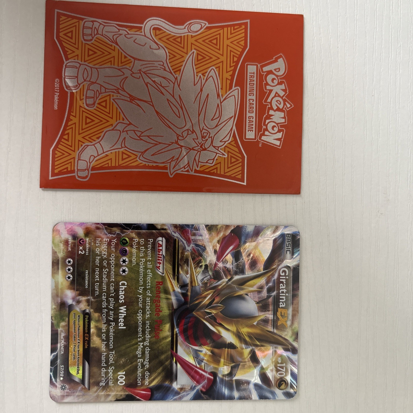 Giratina EX - 57/98 - Pokemon Ancient Origins XY Ultra Rare Card LP