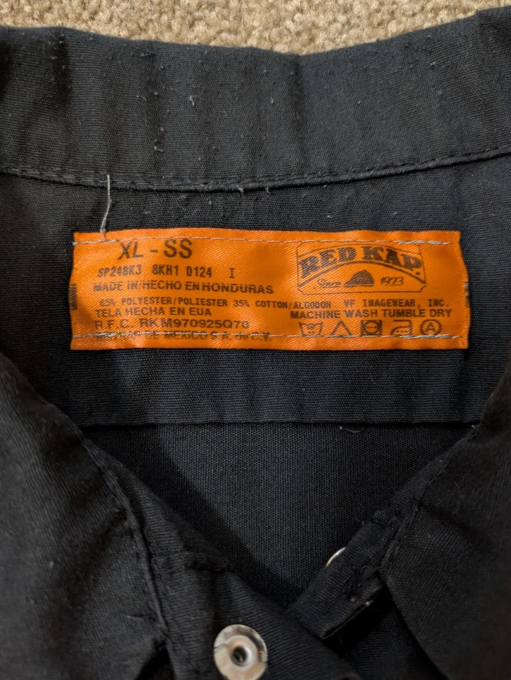 Camisa Uniforme Deschutes Brewery Red Kap Para Hombres XL Verde Lagos Estampado Bordado Foto 3 de 4