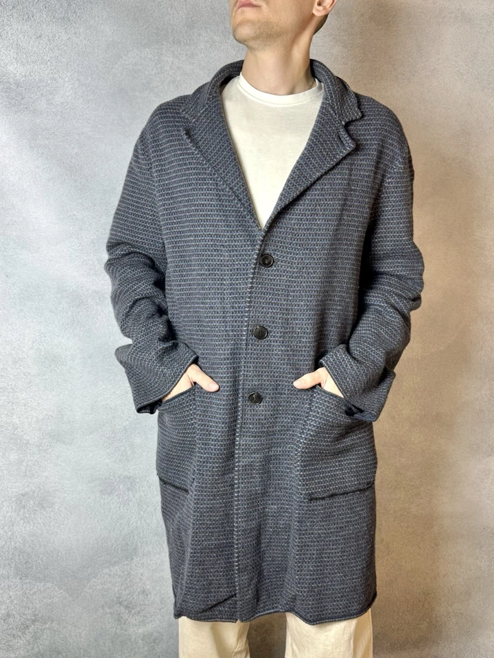 MISSONI Wool Coat Multicolored Button Knitted Made In Italy Men's Size L, 52 - Image 2 of 4