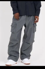 $155 Nike Woven Lined Pants Sportswear Tech Pack FQ3868-068 Gray Men's Size M