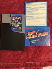Spy Hunter (Nintendo NES, 1987) Game Cart, Card, Black Sleeve & Manual - Tested