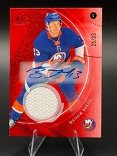 Mathew Barzal 2025-26 SP Game Used Red Auto Jersey /35 #89 SPGU - NY Islanders