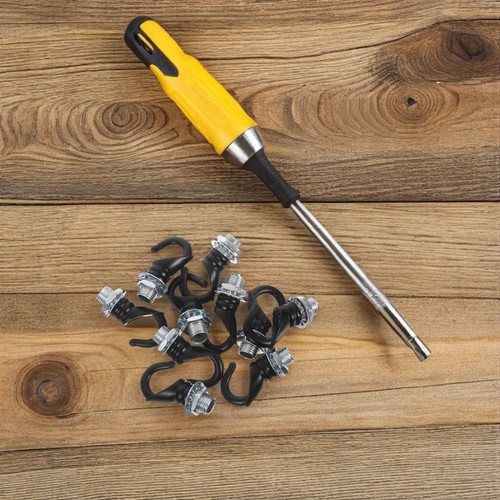 10 Pcs Chandelier Load-bearing Hook Ceiling Screw Pendant Lamp Metal for - Afbeelding 3 van 12
