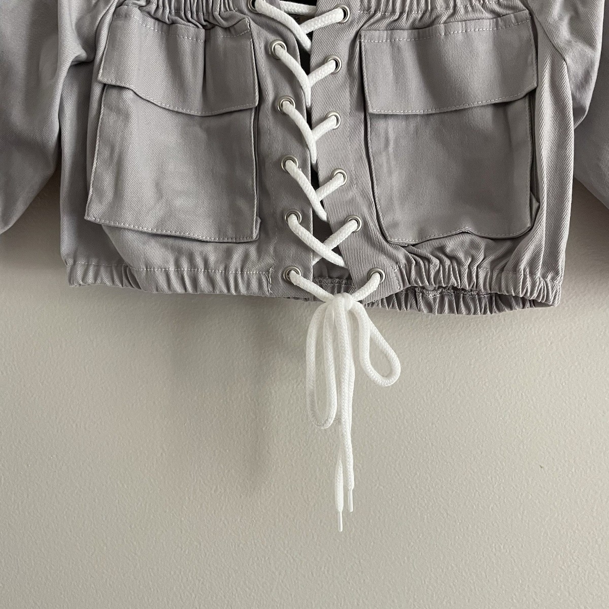 Salty By Andie Y Women S Gray Casual Utility Lace Up Off The