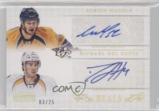 2013-14 Panini National Treasures Duals Gold Holofoil /25 Austin Watson Auto 3y4