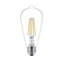 Philips LED 7W-60W ST64 Classic Squirrel Filament Bulb E27 Warm White