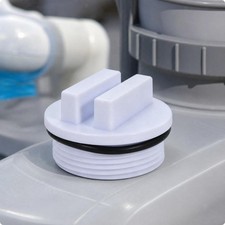 Threaded Pool Winterizing Plug Hand-Tightenable Threaded Pool Drain Plug