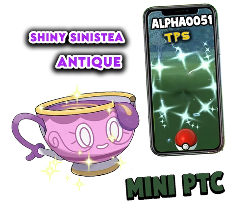 Pokemon Shiny Sinistea Antique Form Mini P T C 80k Fast Delivery