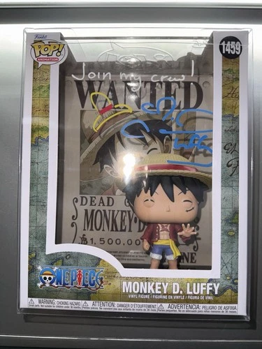 Funko Pop! One Piece: Monkey D Luffy #1459 SIGNED Wanted Poster