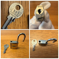 Hermes Padlock Key Cadena Gold Charm Set Random Number Japan