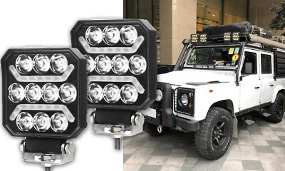 2X 12V 24V Lampes Spot LED De Travail Pour Tracteurs Tout Terrain SUV - Photo 1/4