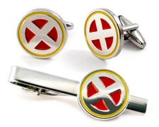 X-Men Tie Clip Tack Xmen Wolverine Cufflinks Cyclops Wedding Groomsman Cuff Link