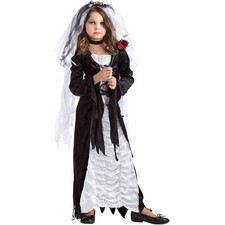 Bride of Darkness WITCH VAMPIRE Costume Kids M SIZE 8-10 Gothic Halloween Dress