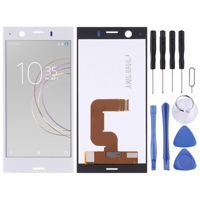 LCD Screen and Digitizer Full Assembly for Sony Xperia XZ1 Compact (Silver)