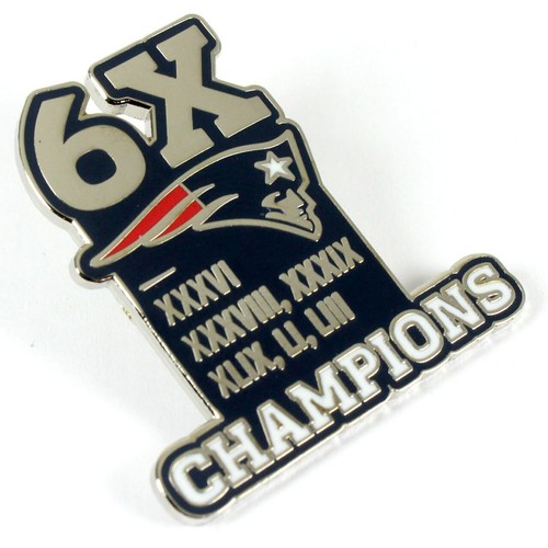 New England Patriots 6-Time Super Bowl Champions Pin - Limited 1,000 - Picture 2 of 3