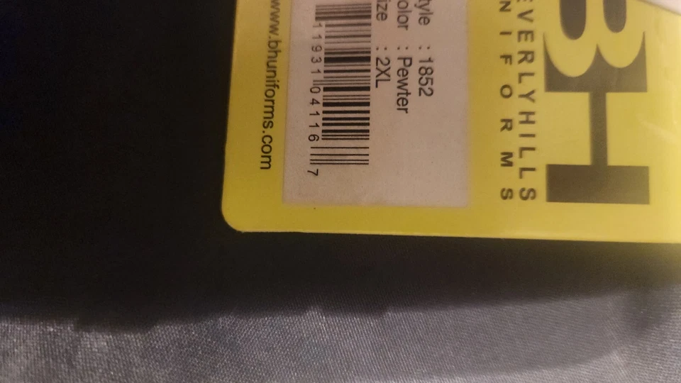 BEVERLY HILLS UNIFORMS SCRUBS JOGGERS SIZE 2 XL / PEWTER - Image 3 of 3