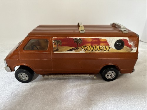 SandVan Ertl Dodge Bubble Window Surfboard Rack 1970s Metal Toy Made In USA - Picture 3 of 23