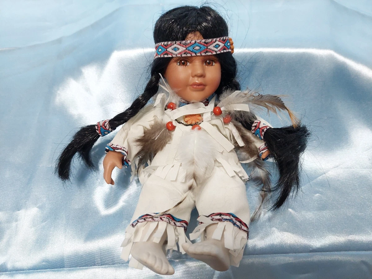 Porcelain Native American Dolls & Doll Playsets with Vintage for