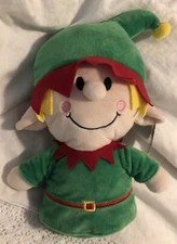 NWT sugarloaf Elf Santa new white plush kelly toy Holiday Christmas