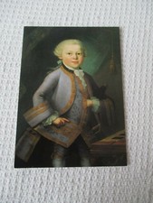 POSTAL COLOR VINTAGE " WOLFGANG AMADEUS MOSART (1756-1791)
