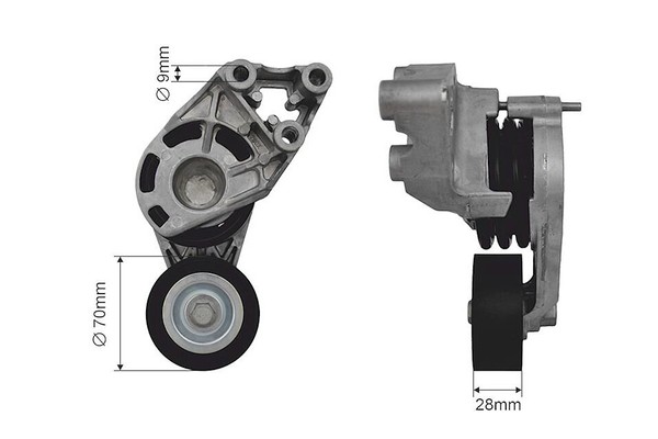 NTY Riemenspanner Keilrippenriemen FÜR Audi A2 00-05 Seat Ibiza/Cordoba 02--image