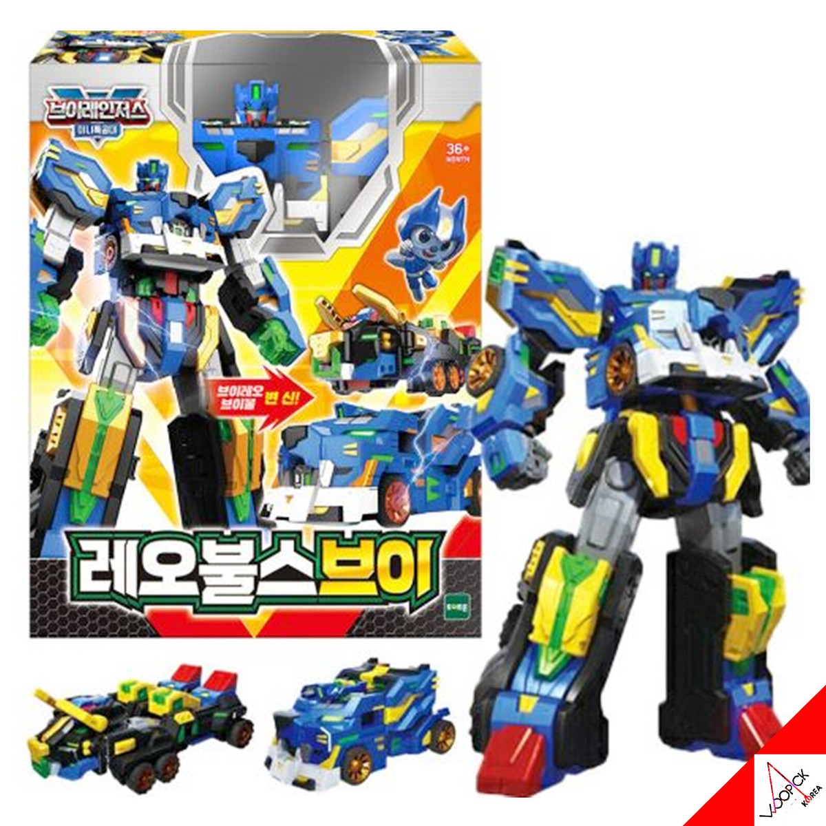 ミニフォース レオブルズV Mini Force V-Rangers LEOBULLS-V Ranger Transformer Car Robot