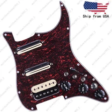 Guitar HSS Loaded Prewired Pickguard Multi Switch Coil Splitting For ST TORTOISE