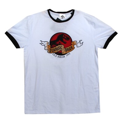 HERREN JURASSIC PARK T-SHIRT M L XL weiß ISLA NUBLA 1993