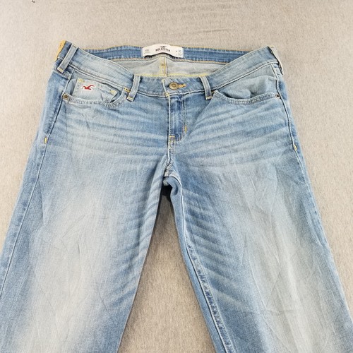 Hollister Jeans Women's Size 11 Blue Light Wash Nice Quality Cute Trendy Stylish - Picture 2 of 9