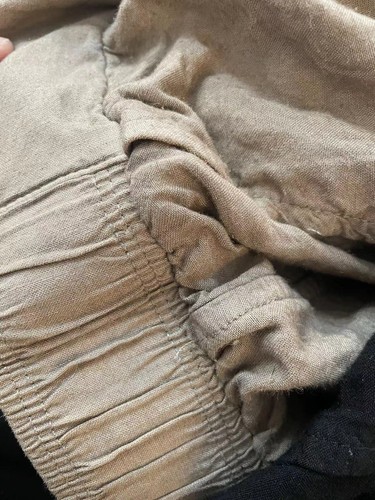 SPLENDID Brown Golden Hour Wide Leg Pants MEDIUM Viscose Linen Loose Lounge X1 - Picture 15 of 15