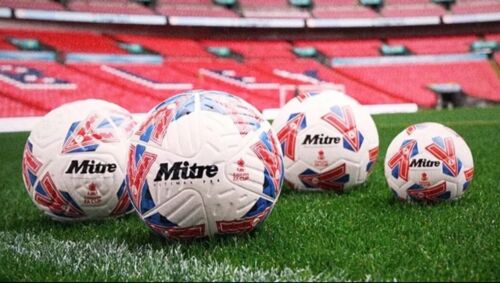 BOLA SEMIFINAL OFICIAL EMIRATES FA CUP MATCH EMITIDA MITRE ULTIMAX PRO 23-24 #B - Imagen 3 de 7