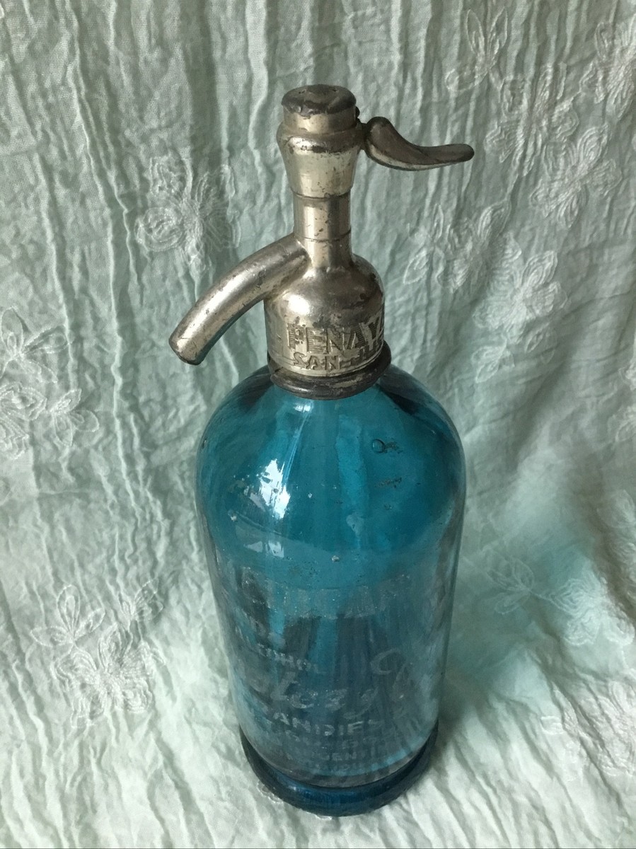 ヴィンテージボトル Vintage Seltzer Bottle - Blue - | eBay