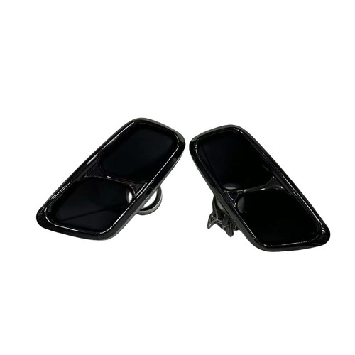 Puntas de silenciador de tubo de escape trasero negro para Land Rover Range Rover Sport SVR 14-21 - Imagen 4 de 5