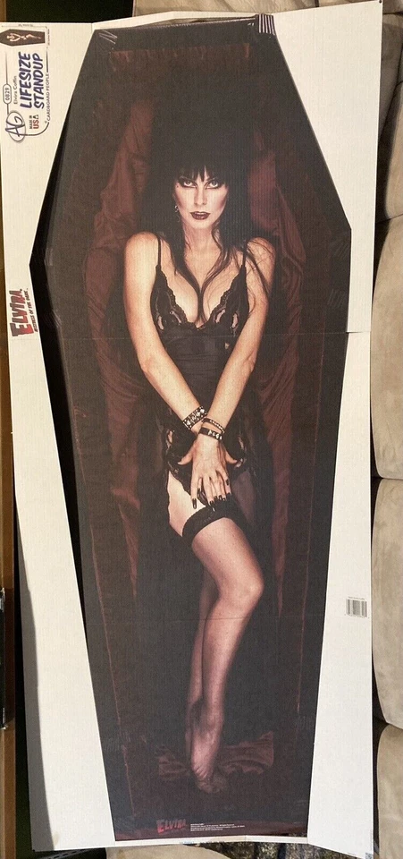 Elvira Halloween Lifesize Standup Standee Cardboard Mistress Of The Dark Prop - Image 2 of 4
