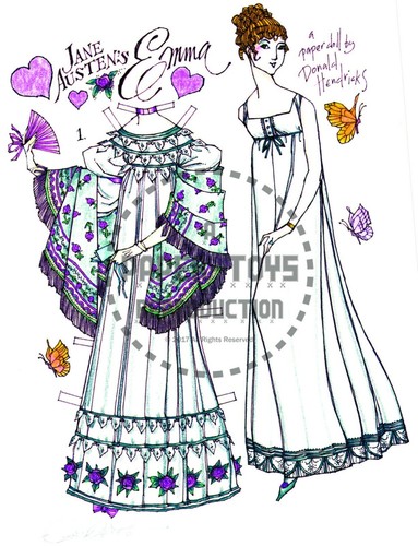 REPRINT - JANE AUSTEN'S EMMA PAPER DOLL - DONALD HENDRICKS - Picture 2 of 6