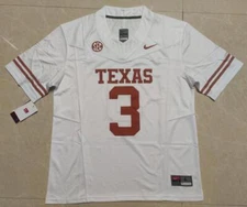 Quinn Ewers #3 Texas Longhorns Jersey, All Stitched. Gameday Style Edition