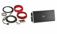 NVX VADM2 440W Class D 2-Channel Marine Amplifier with Free 8 Gauge Amp Kit
