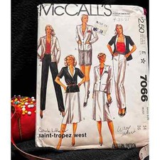 McCall's 7066 Designed by Carol Little for Saint-Tropez West Classic 80's