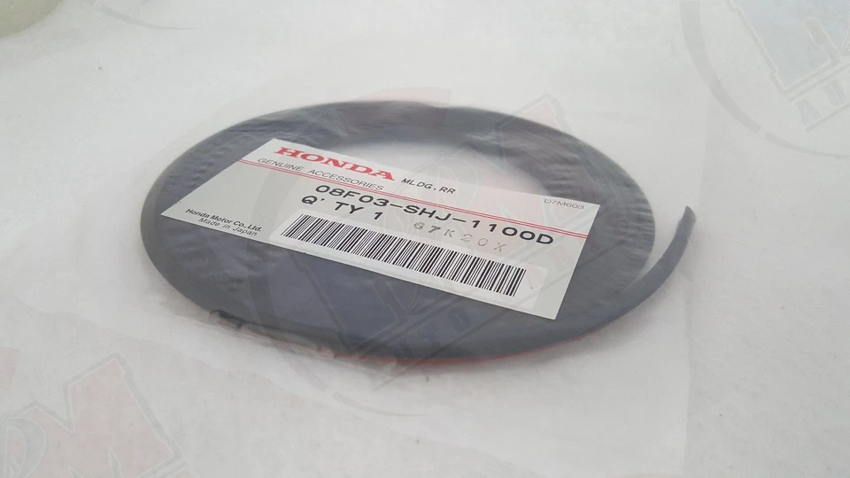 Cinta de moldura de goma para alerón labial delantero/trasero 08F03SHJ1100D para Honda Foto 3 de 4