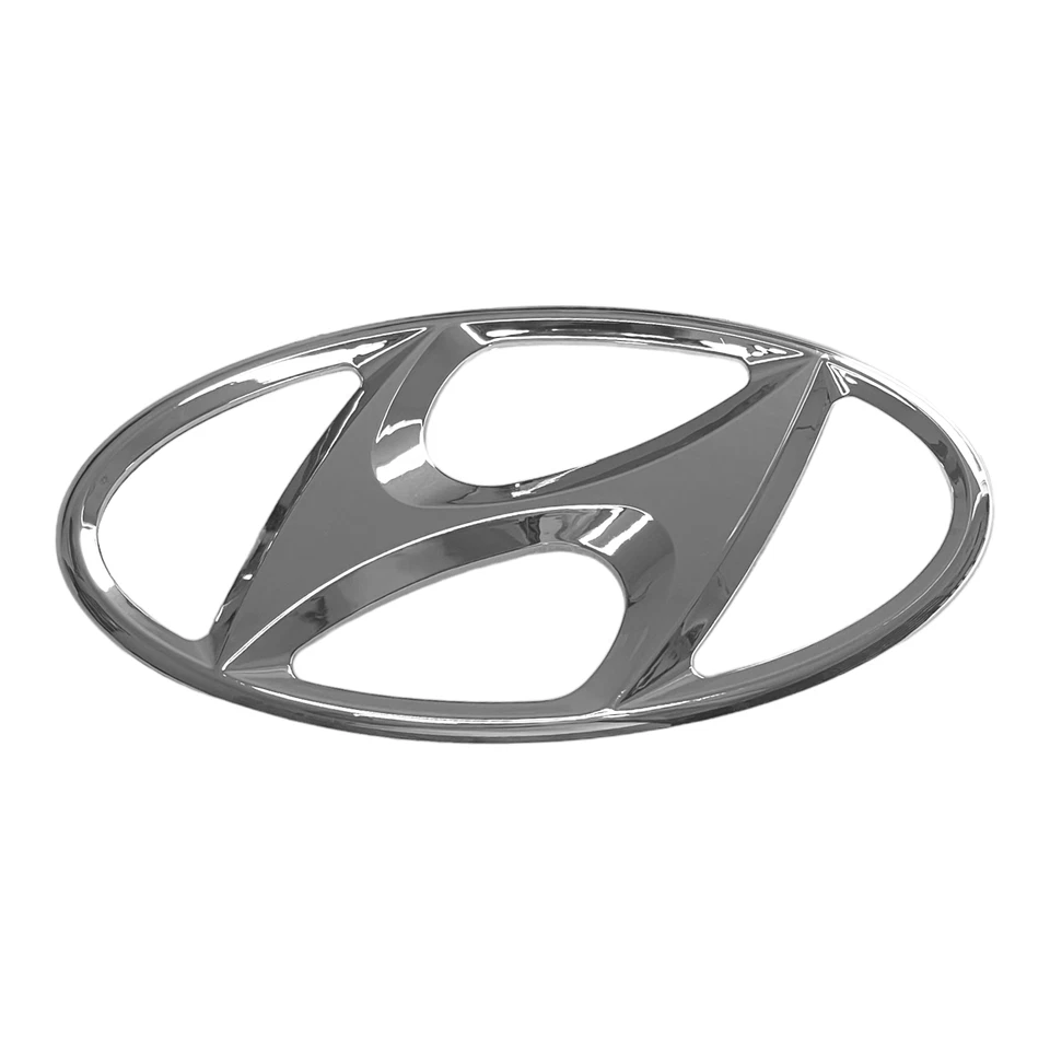 Emblema cromado prata grade capô frontal logotipo H para Hyundai Accent 2011-2017 - Imagem 2 de 3