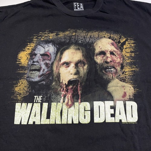 The Walking Dead Zombie Promo T Shirt Sz Adult XL AMC 2010 Horror TV show Rare - Picture 2 of 5