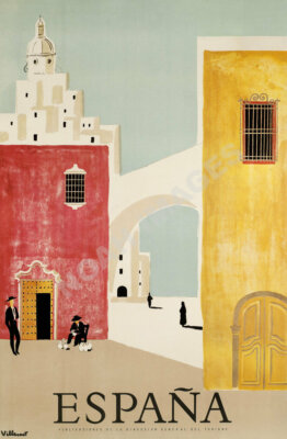Espana vintage spain travel promotion poster 12x18