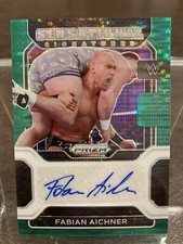 2022 Prizm WWE Fabian Aichner Green Pulsar Sensational Signatures Auto #11/25