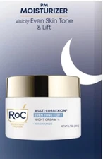 RoC Multi Correxion Even Tone + Lift Night Cream 1.7oz./48g + Niacinamide 2024