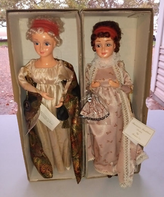 Lot Of 2 American Tradition Series By Brinn's, 16'' Porcelite Dolls, Vintage 1987