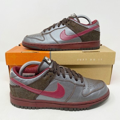 brown leather nike dunks