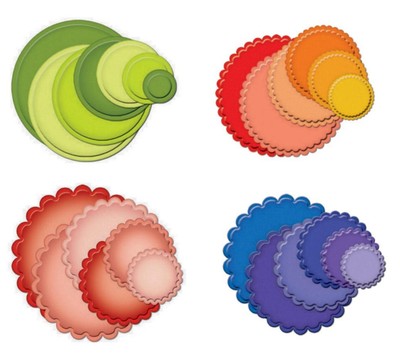 Stanzschablone Circles, Zierdeckchen rund Kreise, Spellbinders Nestabilities