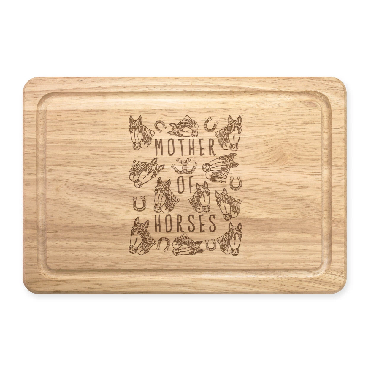 Mother Of Horses Rectangular Chopping Board Crazy Lady Animal Lover Funny